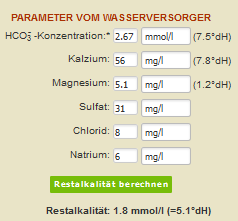Ausgangswasser