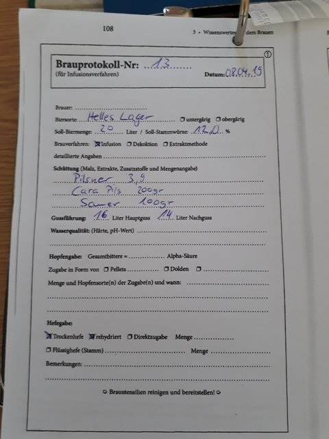 Brauprotokoll