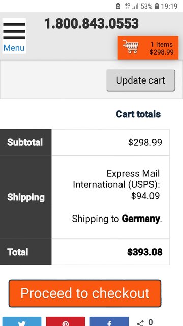 94$ Shipping