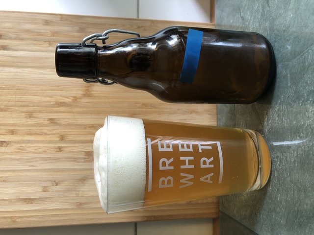 Das fertige Bier :-)