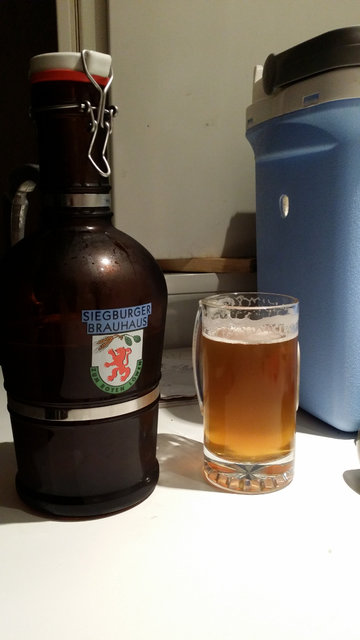 Und dann mein Lieblings-Kölsch zur Feier des Tages im handlichen 2L-Siphon.