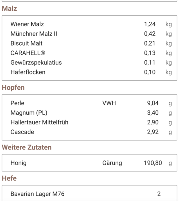 Rezeptausschnitt