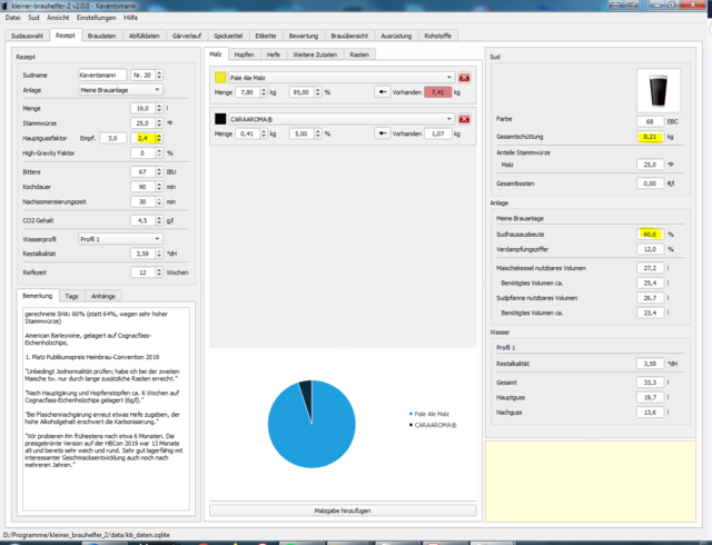 Screenshot 2a - KBH 2.x - 8,21 kg (noch nicht aktualisiert)
