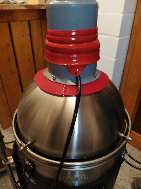 Brüdenhaube auf dem Grainfather