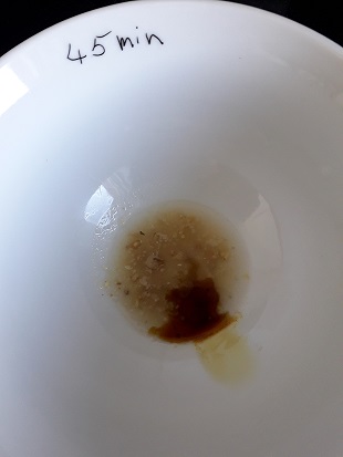 Immernoch keine vollständige Verzuckerung.