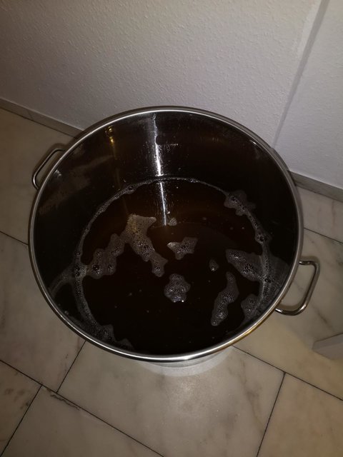 K1600_IMG_20200427_202134.JPG (161.77 KiB) 3244 mal betrachtet Da steht nun die innerhalb von 24h abgekühlte Würze im großen Topf um Ausreichend Steigraum zu haben. Angestellt wurde bei 21°C.