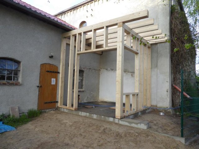 Da ist der Rohbau meines Brauhauses.