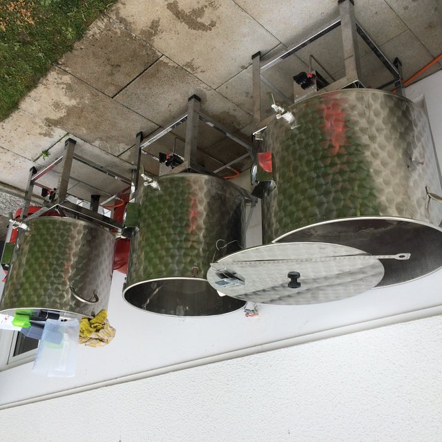 Im Freien aufgebaut