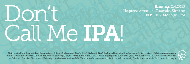 Etikett: Don't call me IPA