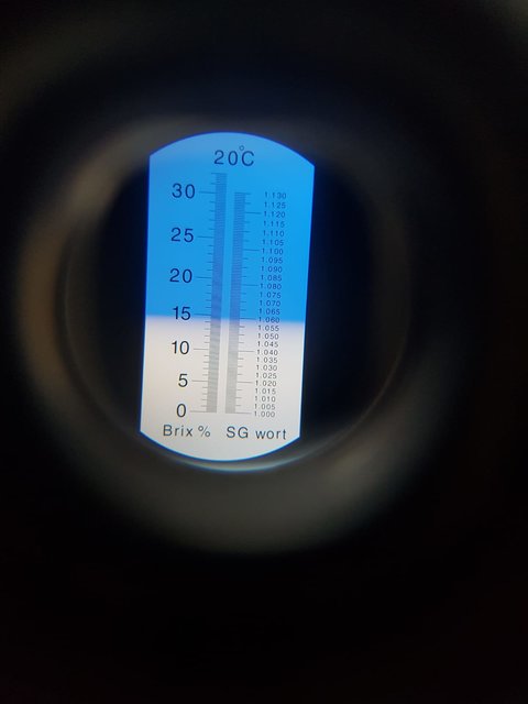 14,8 Brix nach dem Kochen bei 20°