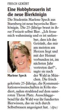 Auszug aus der Augsburger Allgemeinen
