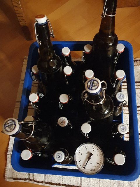 Nun steht es erst mal bei der HG-Temperatur bis der Druck passt