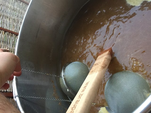 zweite Hopfengabe mit Koriander