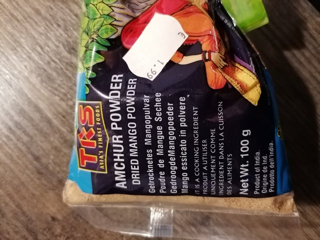 Mango-Pulver aus dem Asia-Laden
