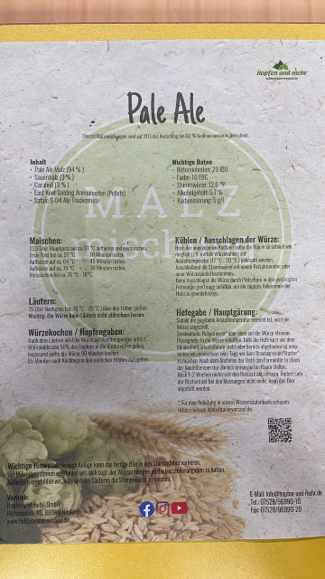 Pale Ale Rezept