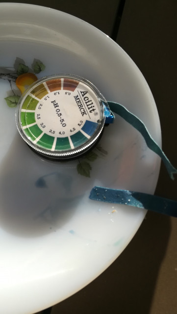 IMG_20221113_143755.jpg (1.12 MiB) 1209 mal betrachtet Mein Sohn hat einen neuen Chemiekasten. Also messen wir mal den ph-Wert der Maische. Das Bonner Wasser ist super und muss nicht aufbereitet werden.