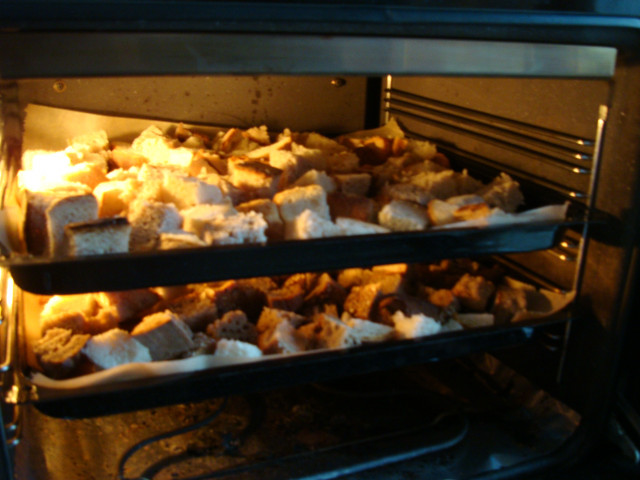 Im Ofen bei 180°C für 1 Stunde getoastet