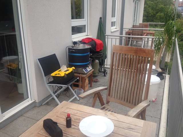 Balkon brauen