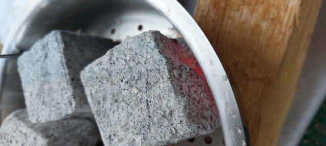 Glühender Granit